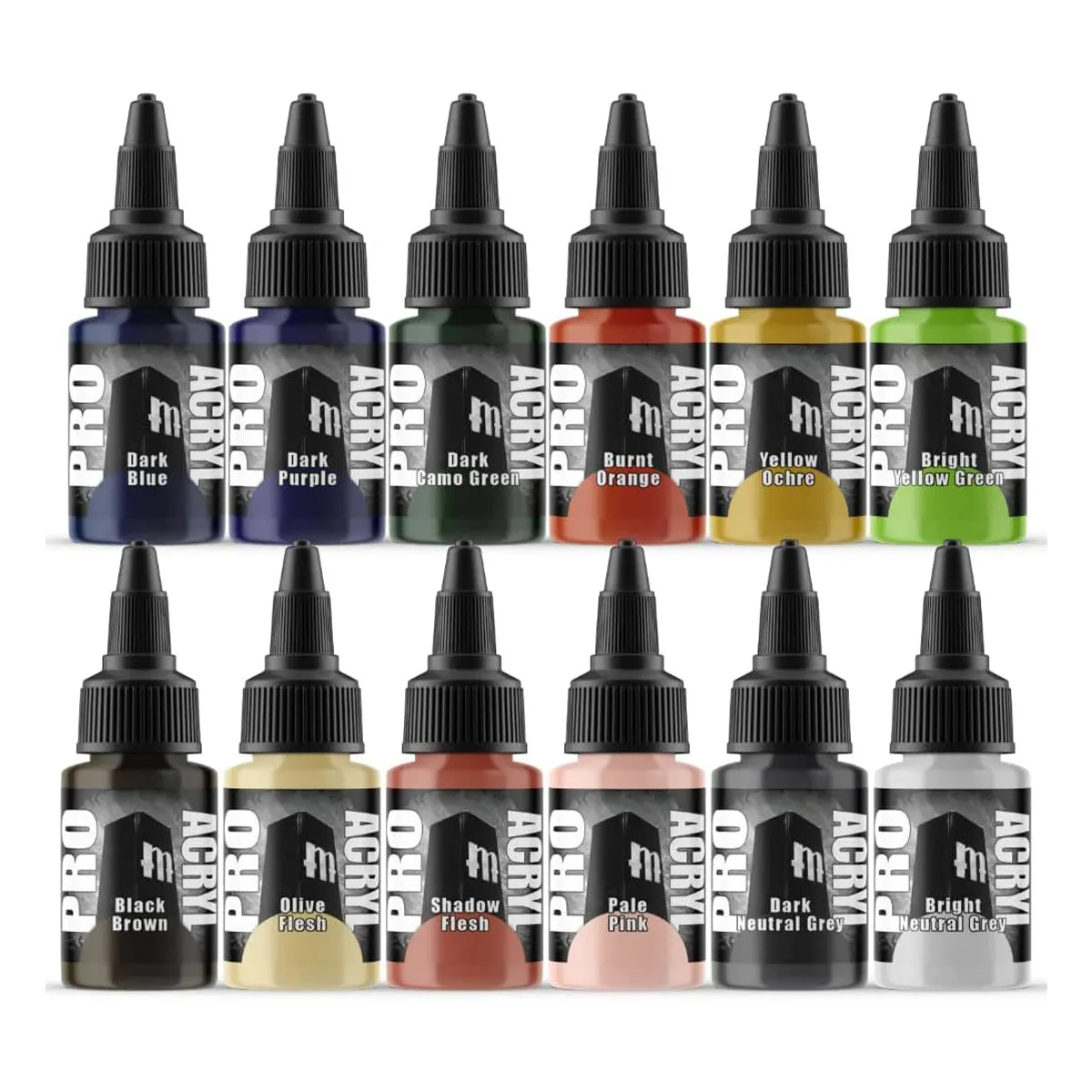 Monument Pro Acryl Sets - Expansion Set 1 – 12 Colors