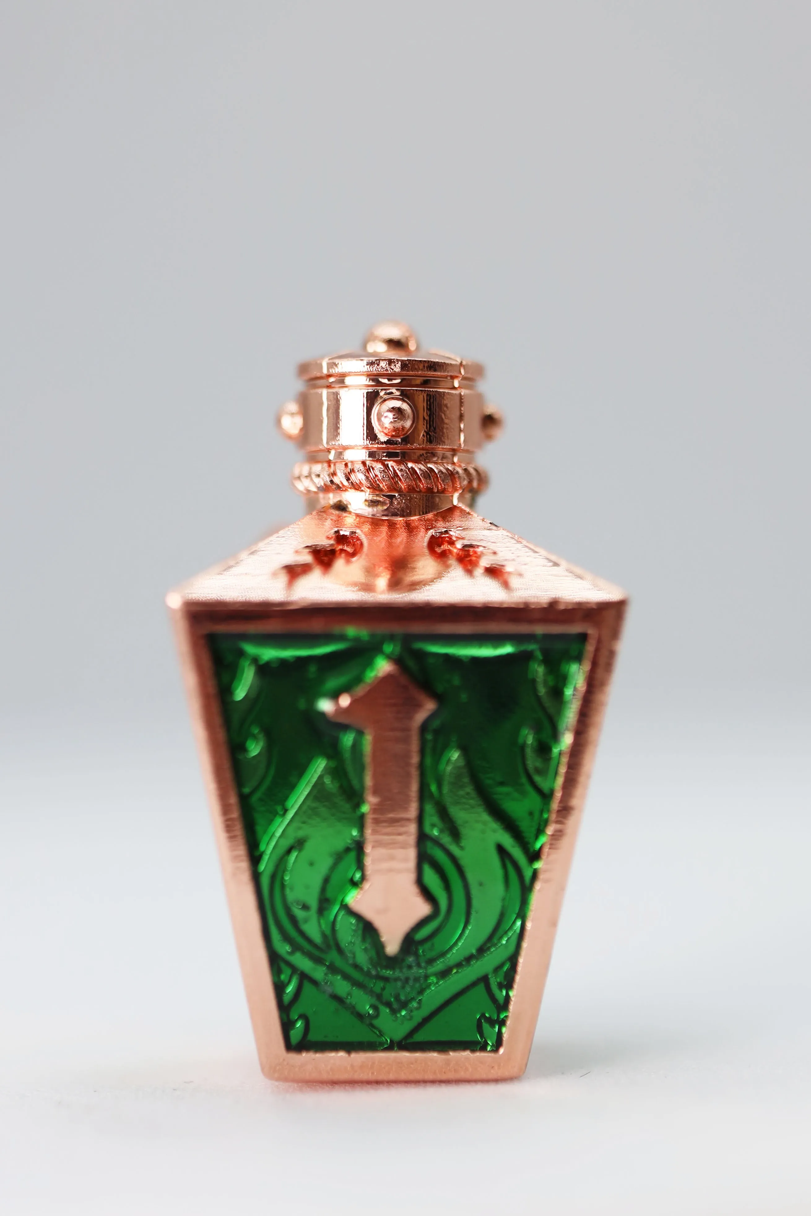 Moonlit Lantern: Coppered Acidfire - Metal RPG Dice Set