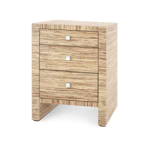 Morgan 3-Drawer Side Table / Papyrus