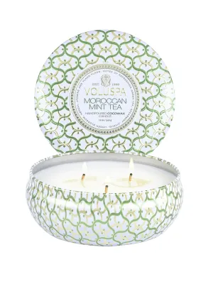 Moroccan Mint 3 Wick Tin by VOLUSPA