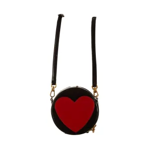 Moschino Black Heart Mini Shoulder Bag