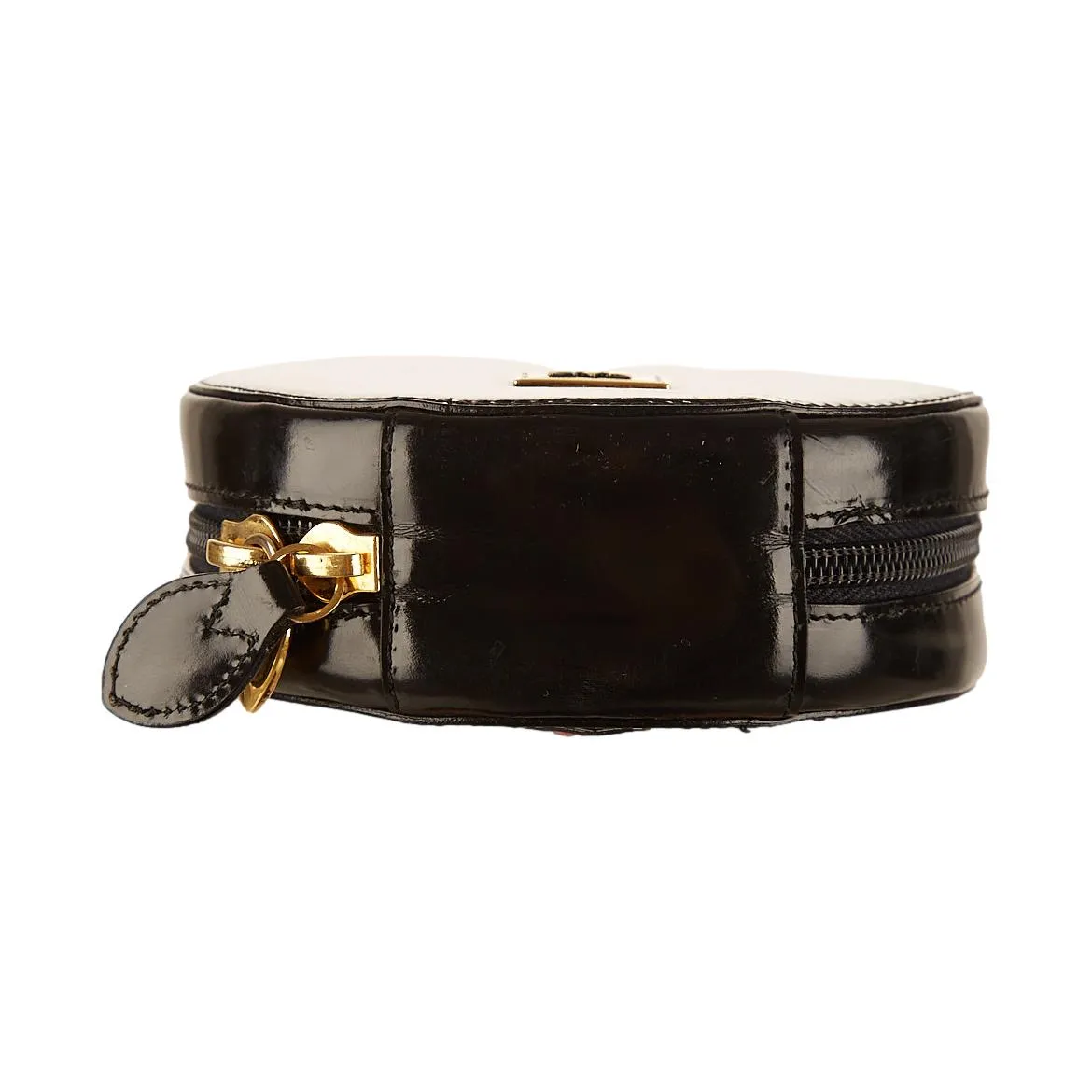 Moschino Black Heart Mini Shoulder Bag
