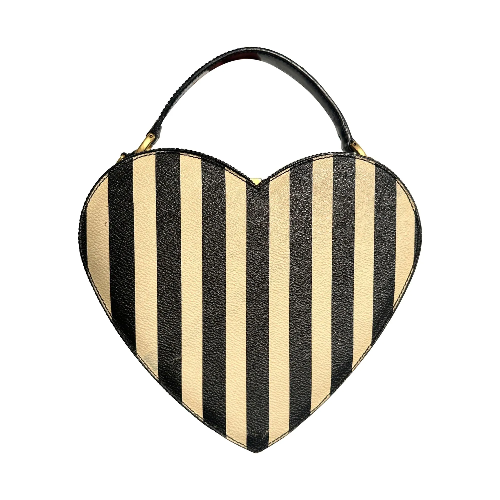 Moschino Striped Heart 2way Bag