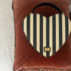 Moschino Striped Heart 2way Bag