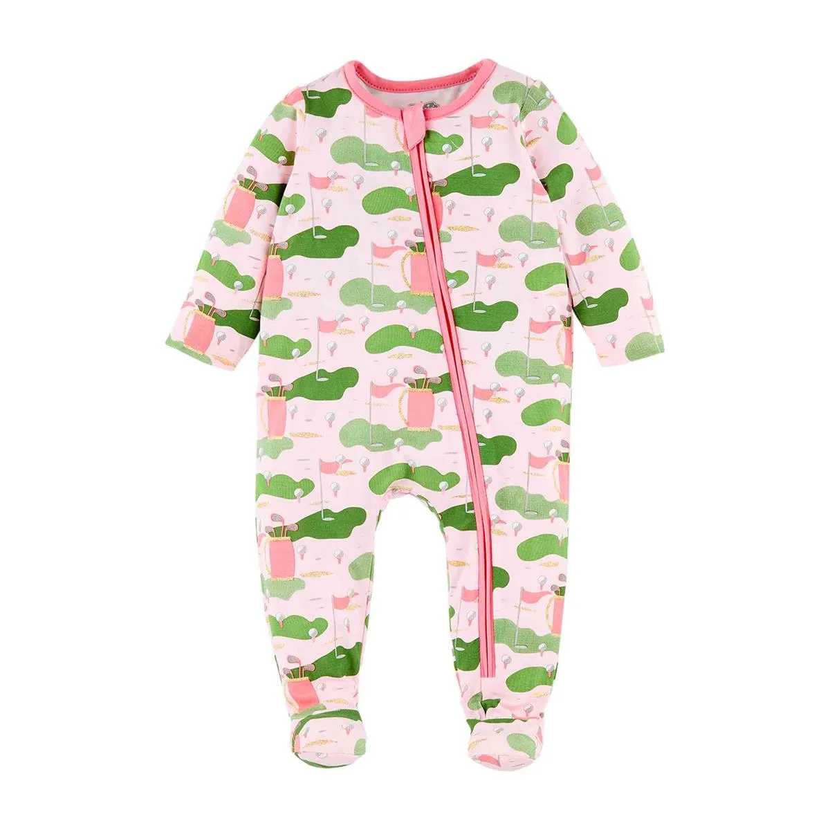 Mud Pie Pink Golf Print Sleeper