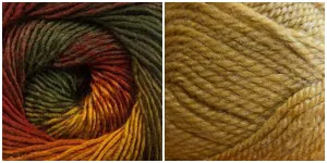 MUSTARD   EARTHY - Embossed Phoenix Scarf KIT