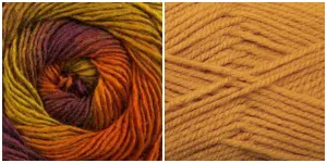 MUSTARD   FOLIAGE - Embossed Phoenix Hooded Cape KIT