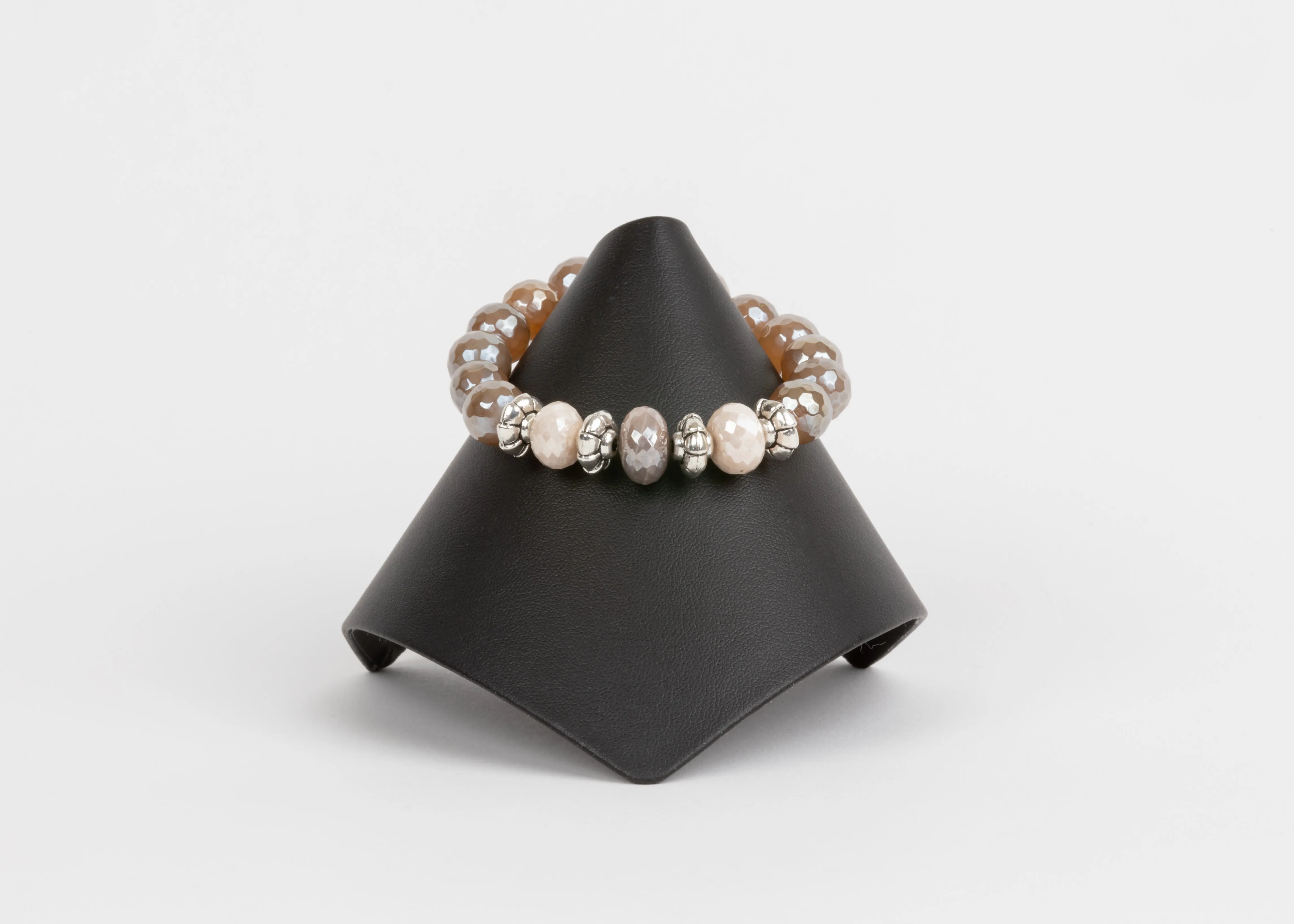 Mystic Moonstone, Champagne Quartz, Silver