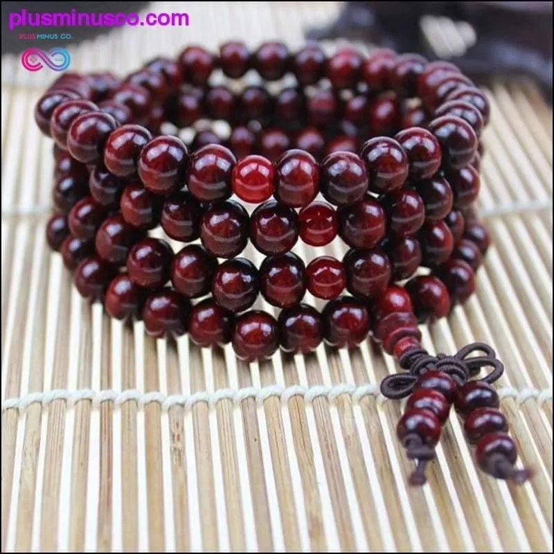 Natural 108*8 mm Beads Sandalwood Buddhist Buddha Wood