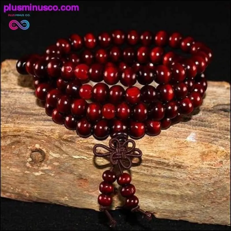 Natural 108*8 mm Beads Sandalwood Buddhist Buddha Wood