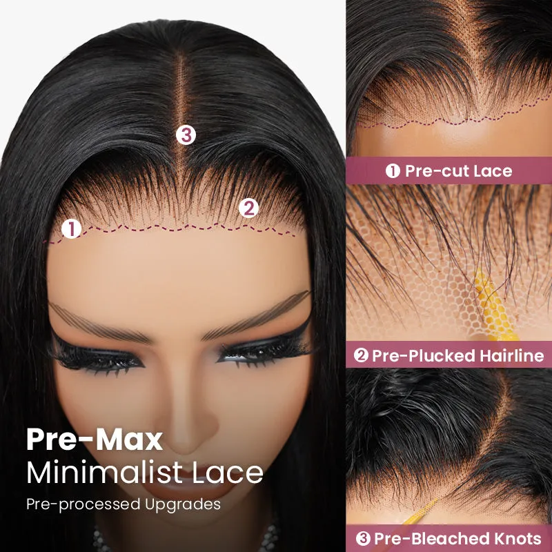 Natural Black With #30 Highlight Color Body Wave Glueless 6x5 Pre-Cut Lace/13x4 Lace Front Human Hair Wig