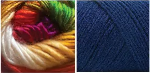NAVY (Dreamlicious) / COLORFUL DREAMING  (Chromatic) Mandala Pillow