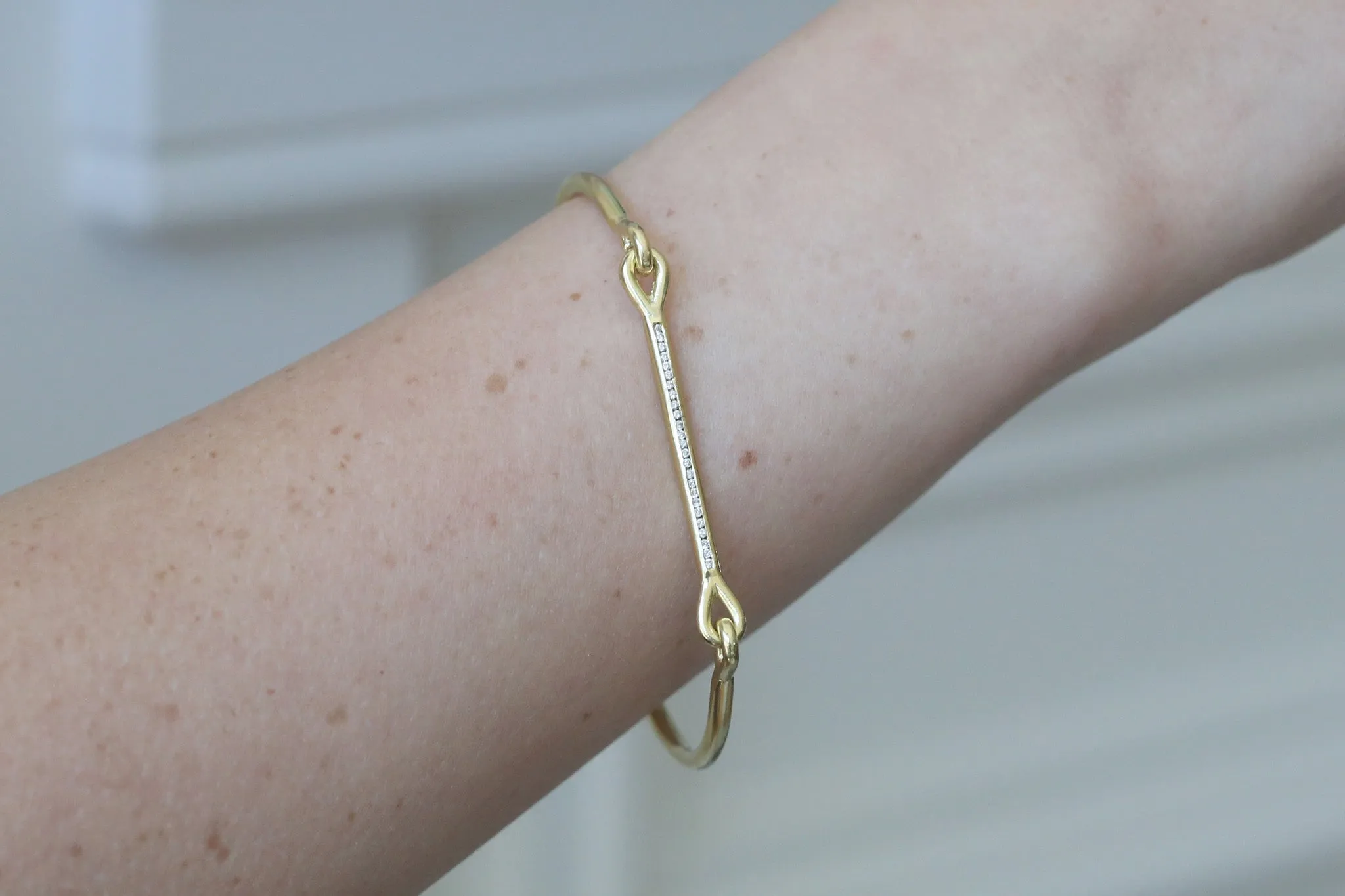 Needle Eye Cuff - Diamonds