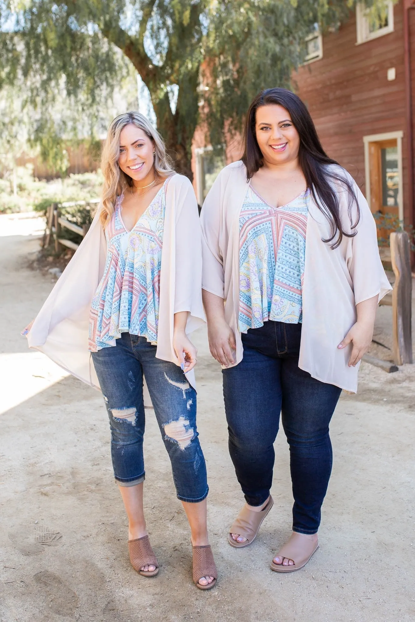 Neutral Beauty Beige Kimono