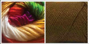 (NEW 100% Acrylic) COFFEE   COLORFUL DREAMING - Embossed Phoenix Scarf KIT