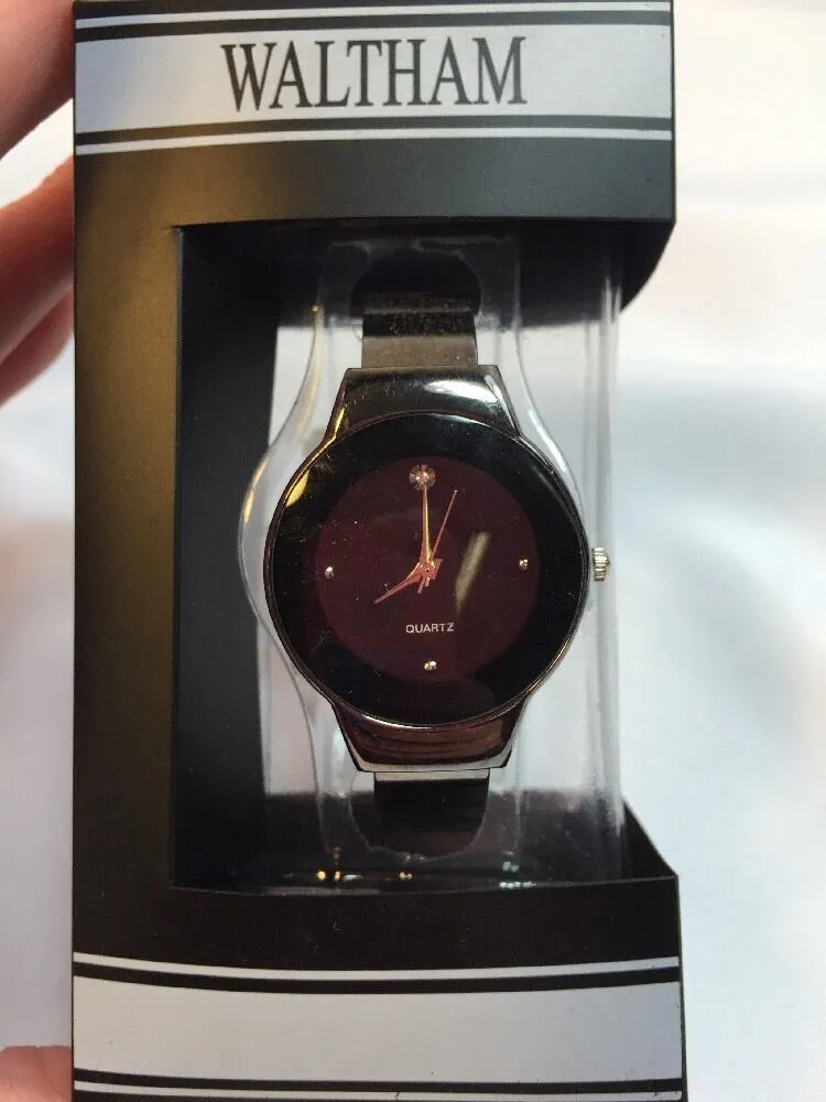New Waltham Women's Watch WTH45 Silver Black