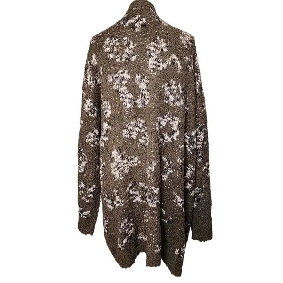 NWT Animal Popcorn Cardigan B Collection by Bobeau Size 3X