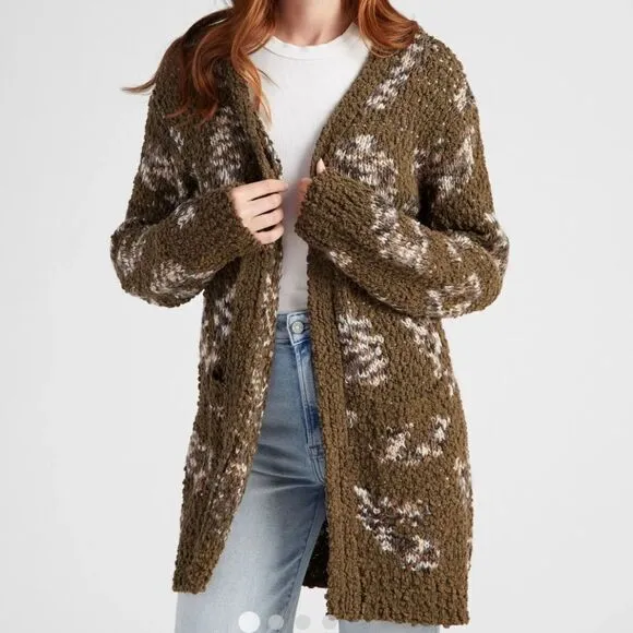 NWT Animal Popcorn Cardigan B Collection by Bobeau Size 3X