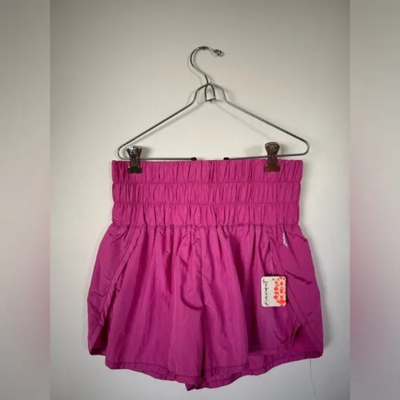 NWT FP Movement by Free People Women's The Way Home Shorts, Dark Pink Medium