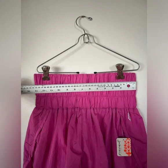 NWT FP Movement by Free People Women's The Way Home Shorts, Dark Pink Medium