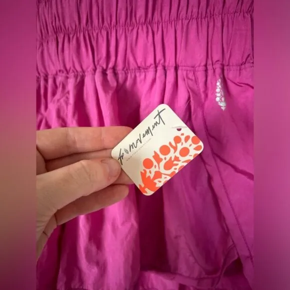 NWT FP Movement by Free People Women's The Way Home Shorts, Dark Pink Medium
