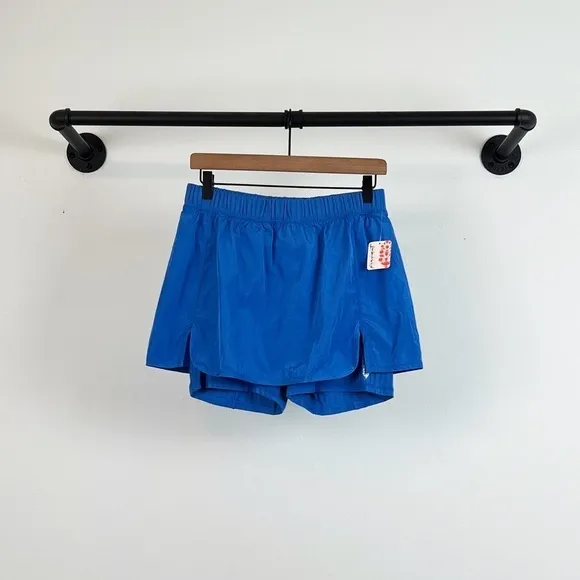 NWT Free People Movement Daisy Woven Skort in Breezy Blue