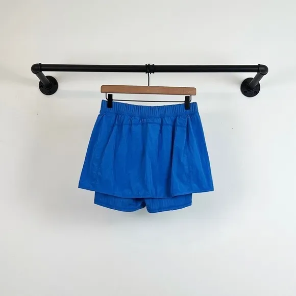 NWT Free People Movement Daisy Woven Skort in Breezy Blue
