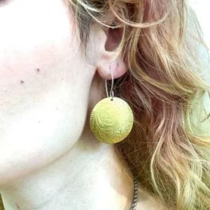 Obscuro Jewelry Big Brass Circle Earrings
