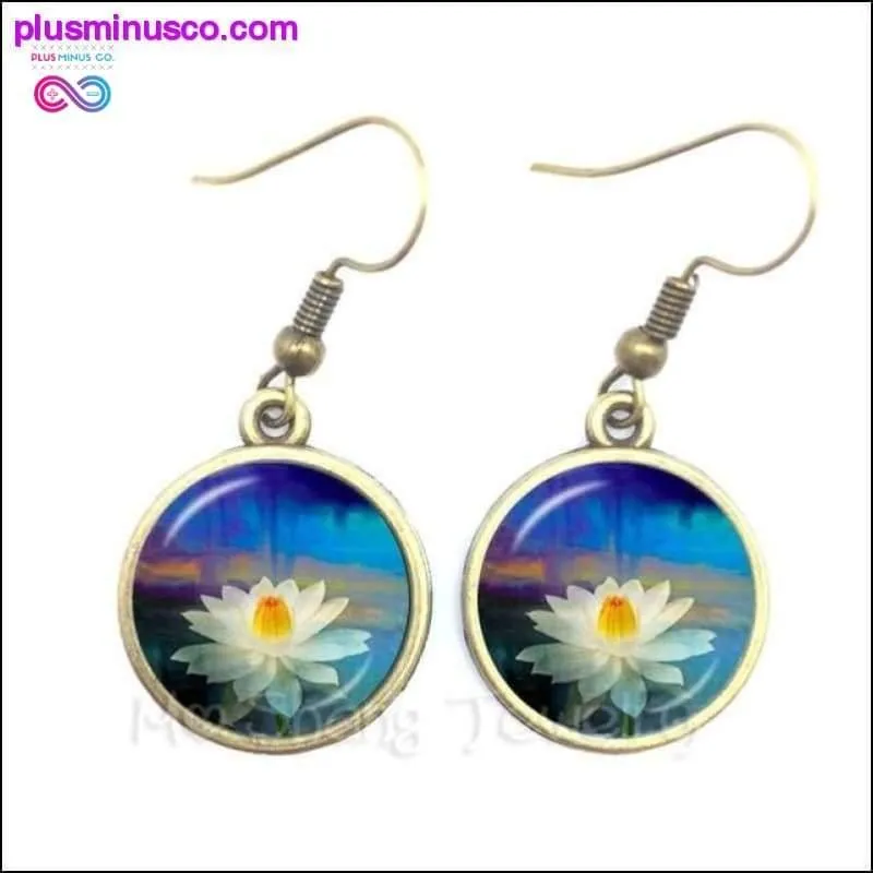 Om Ohm Aum Namaste Yoga Symbol Earrings Charming Bright