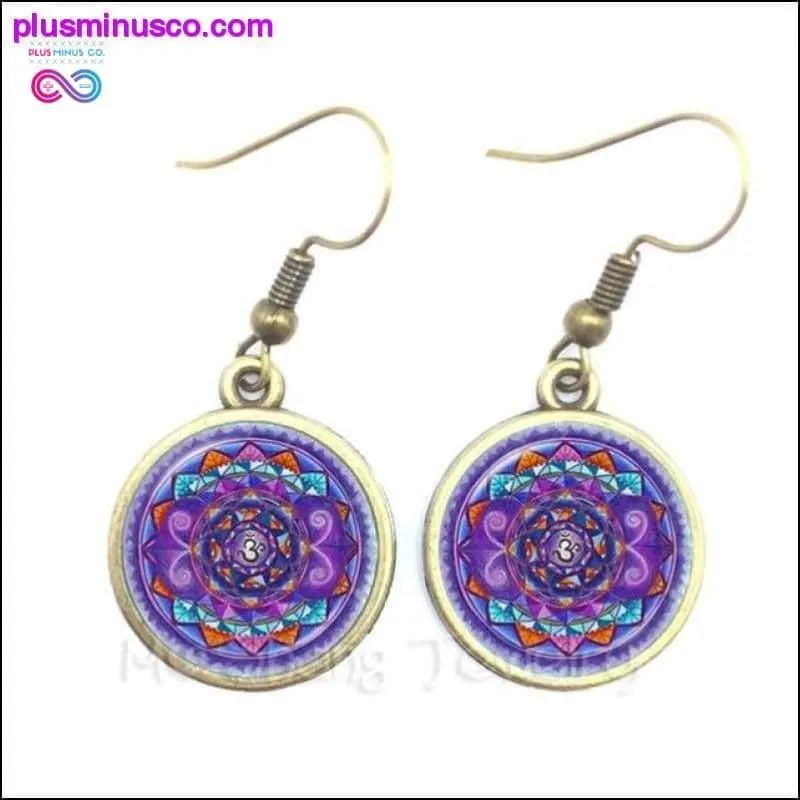 Om Ohm Aum Namaste Yoga Symbol Earrings Charming Bright