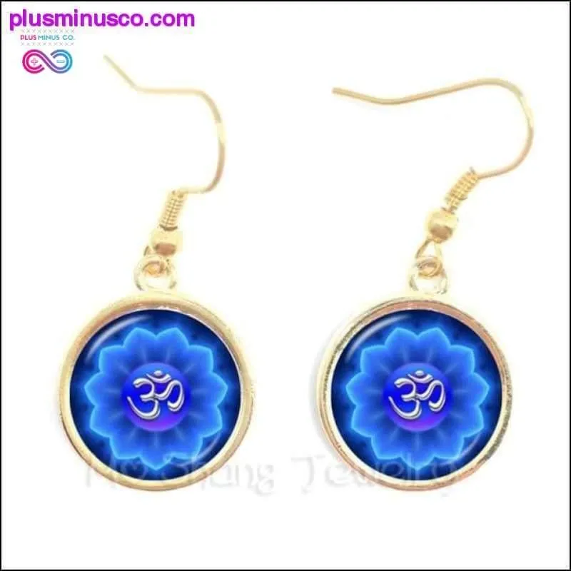 Om Ohm Aum Namaste Yoga Symbol Earrings Charming Bright