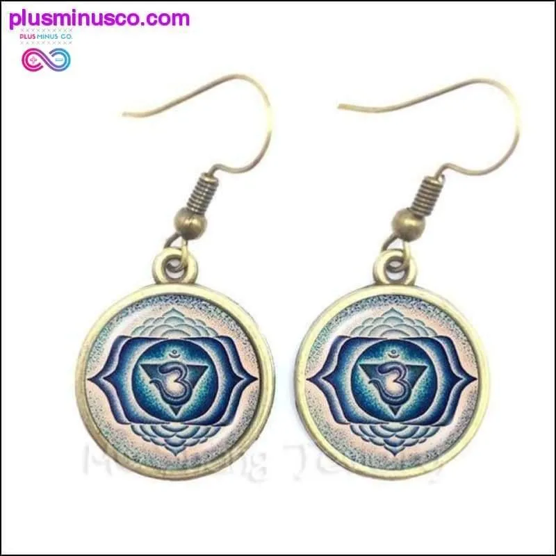 Om Ohm Aum Namaste Yoga Symbol Earrings Charming Bright
