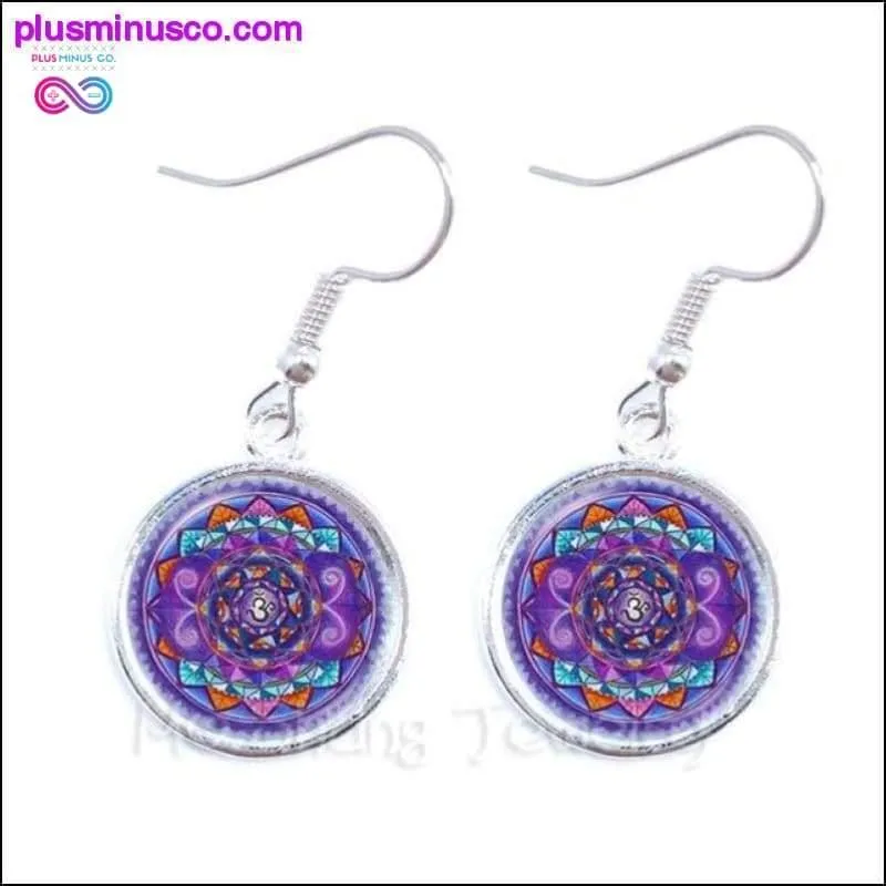 Om Ohm Aum Namaste Yoga Symbol Earrings Charming Bright