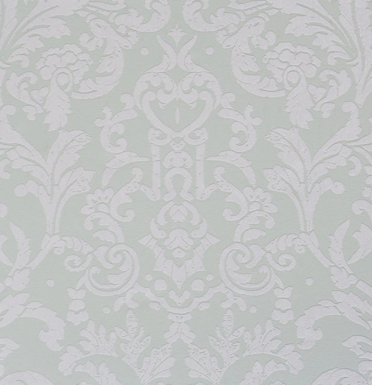 Opulent Embossed Floral Green 48651 Wallpaper
