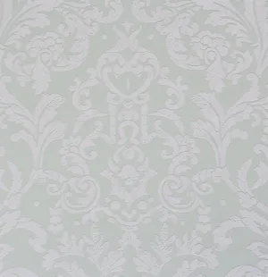 Opulent Embossed Floral Green 48651 Wallpaper