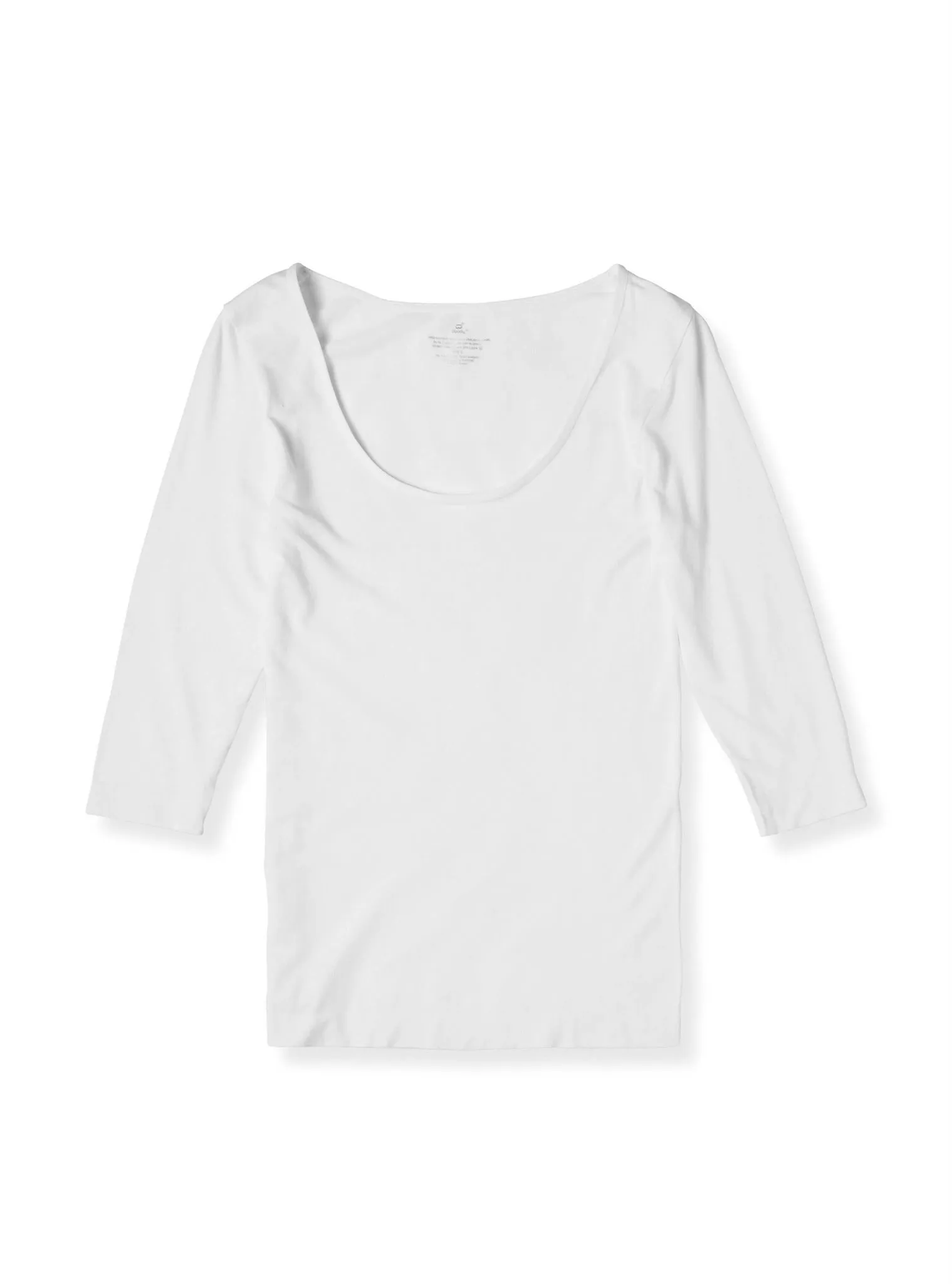 Organic Bamboo Scoop 3/4 Sleeve Top