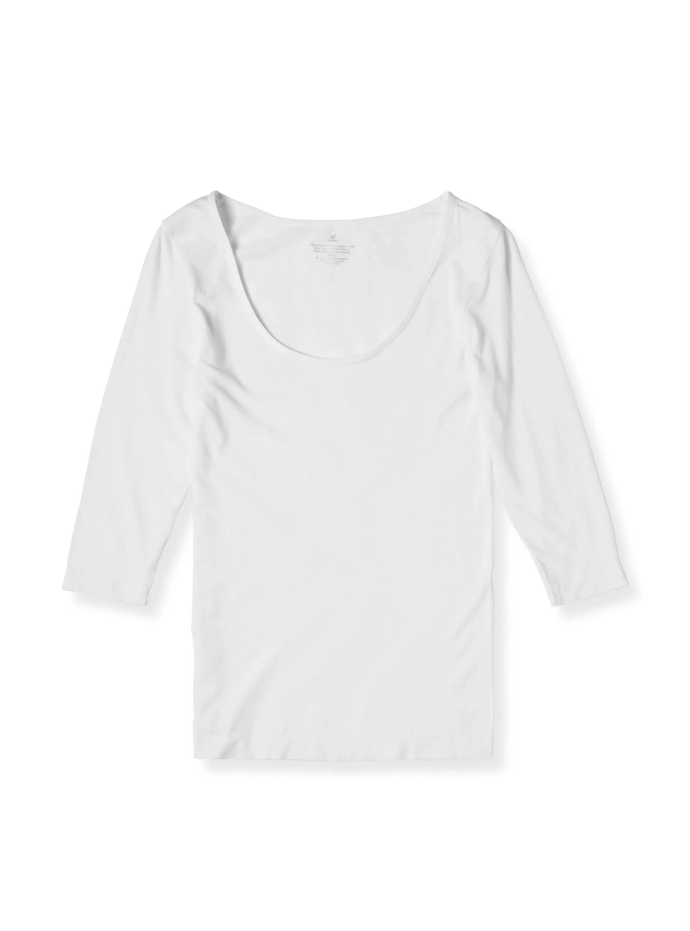 Organic Bamboo Scoop 3/4 Sleeve Top