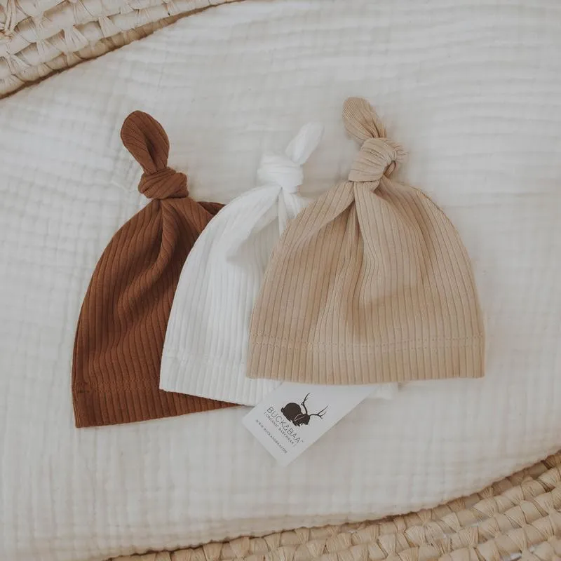 Organic Essentials Knotted Hat - Cinnamon