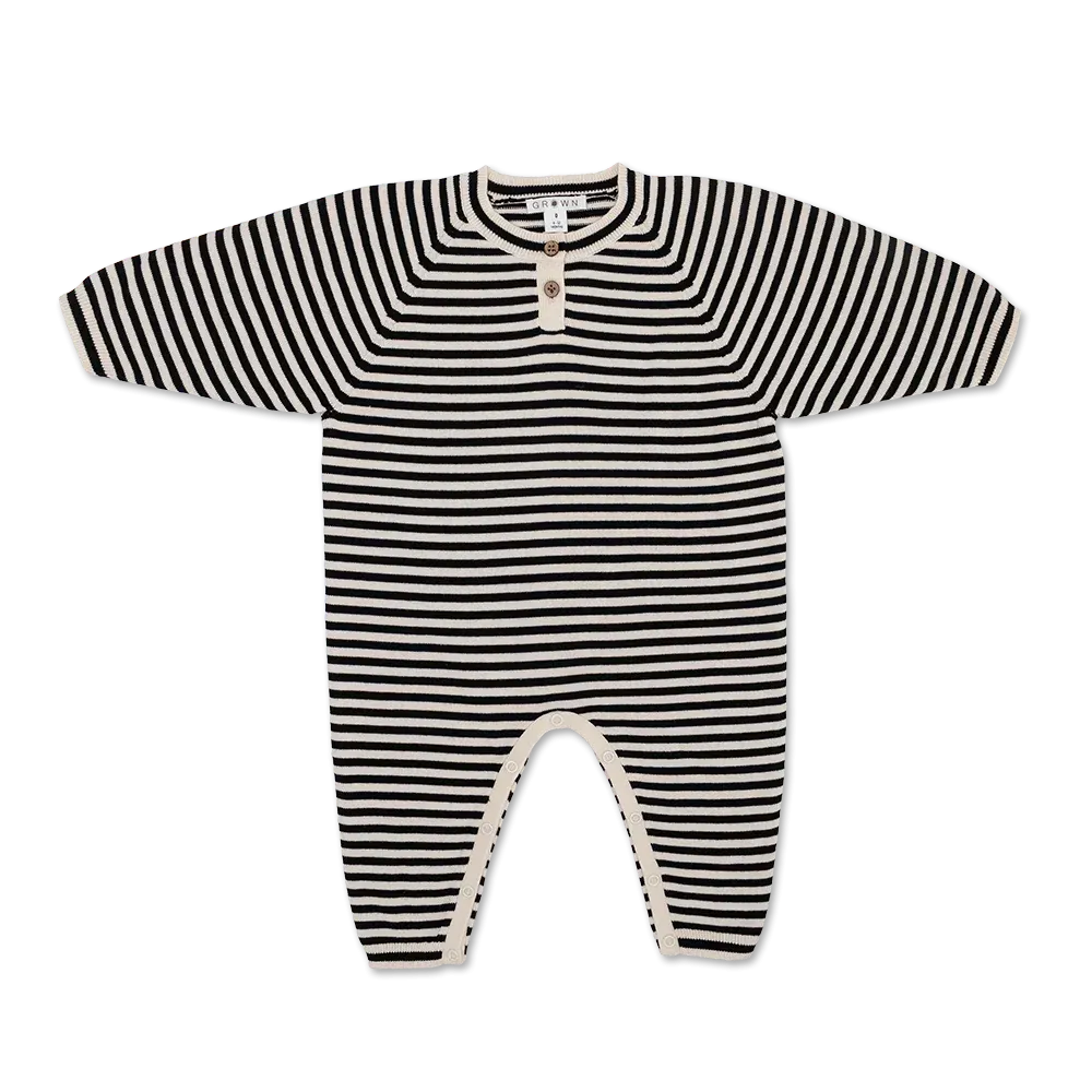 Organic Star Suit - Stripe