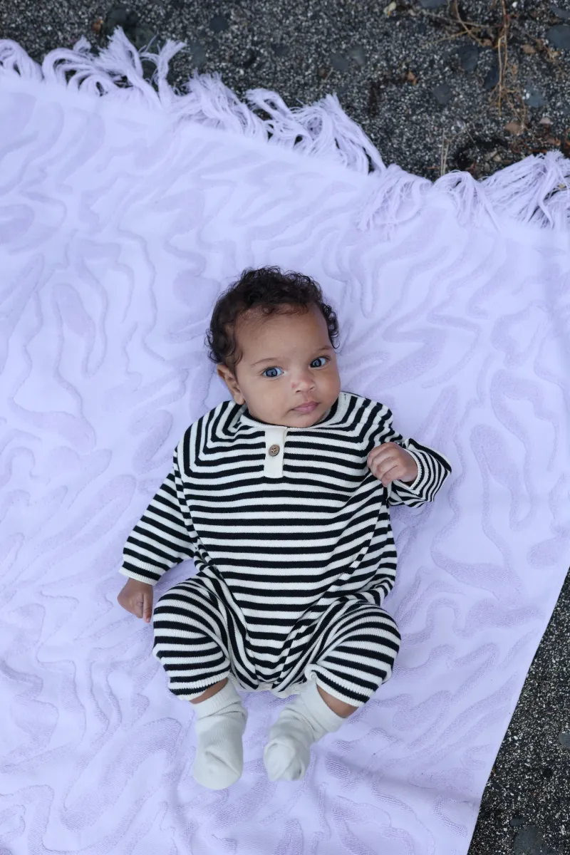 Organic Star Suit - Stripe