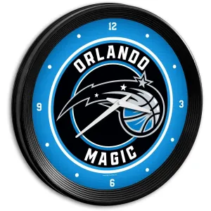 Orlando Magic: Ribbed Frame Wall Clock