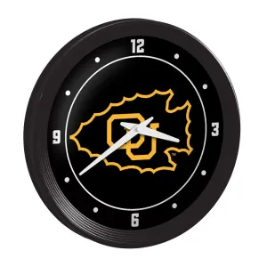Ottawa Braves: Ribbed Frame Wall Clock