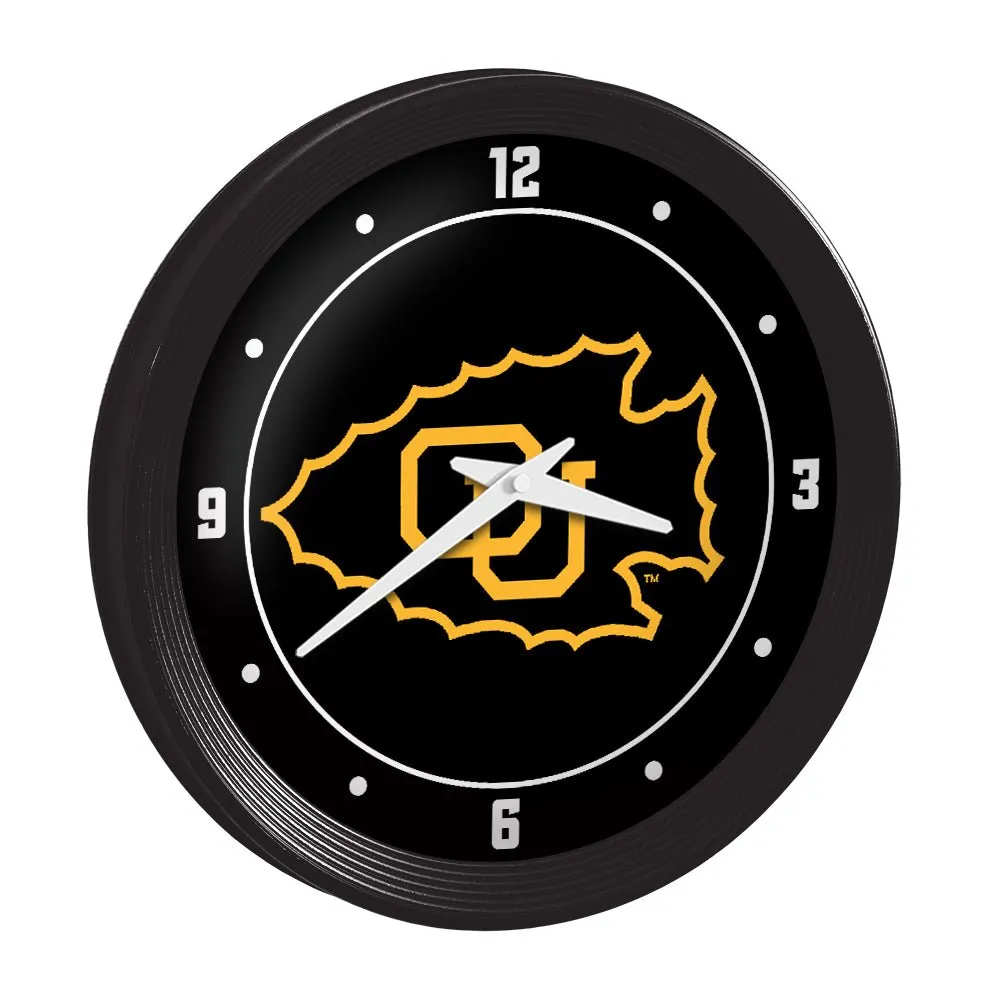 Ottawa Braves: Ribbed Frame Wall Clock