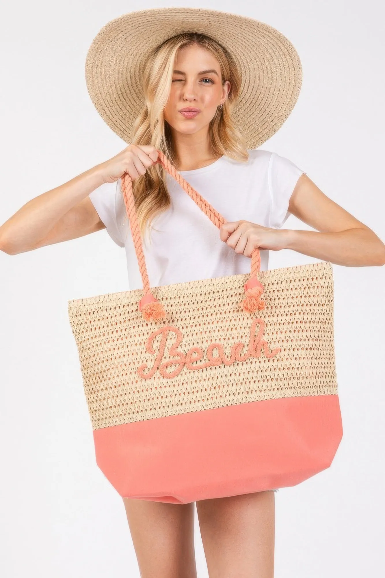 Oversized Beach Crochet Tote Bag