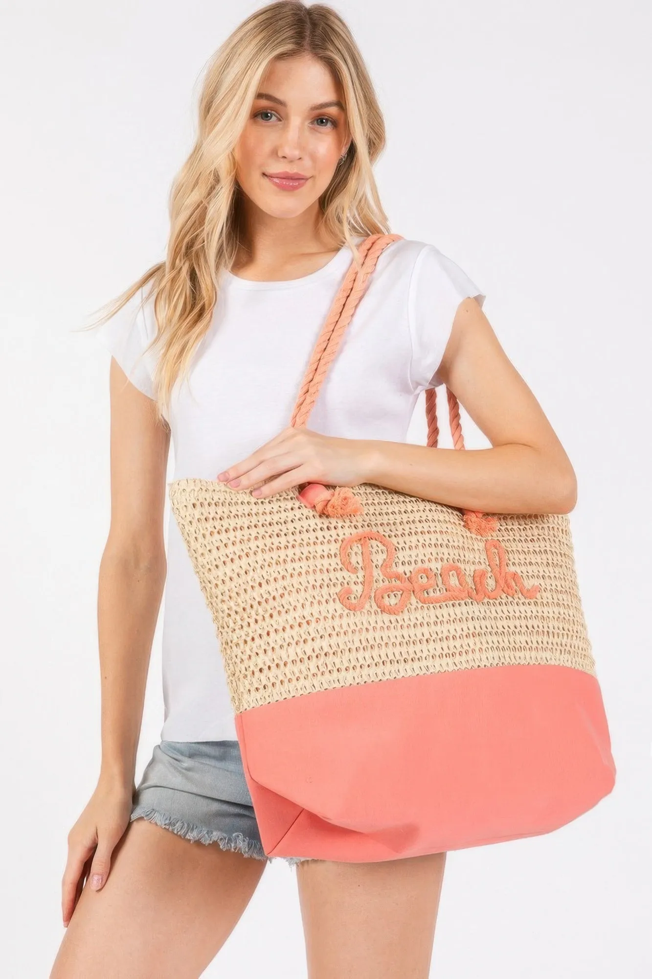 Oversized Beach Crochet Tote Bag