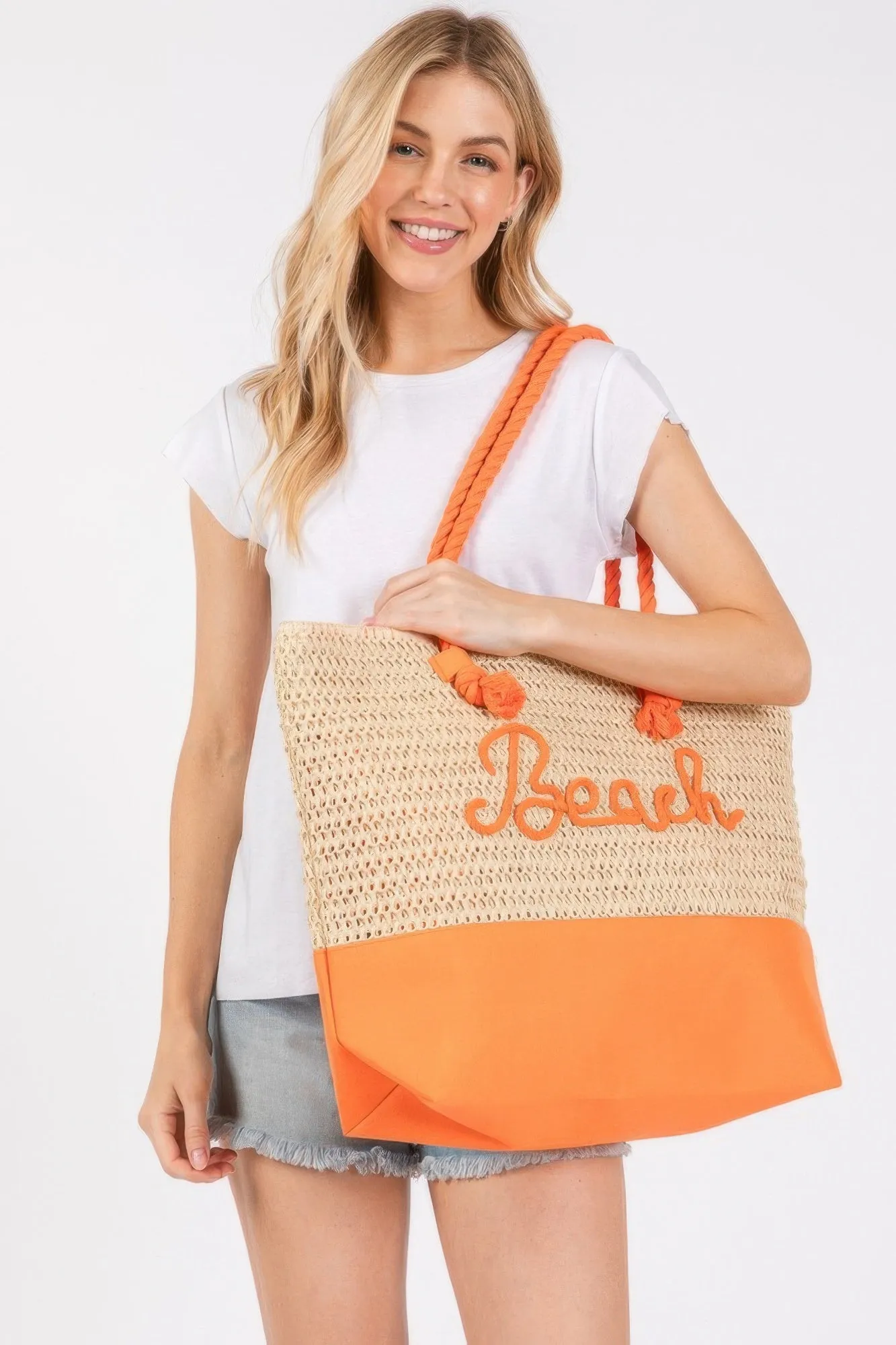 Oversized Beach Crochet Tote Bag