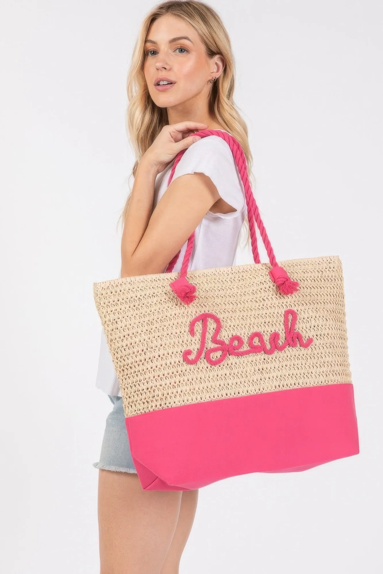 Oversized Beach Crochet Tote Bag