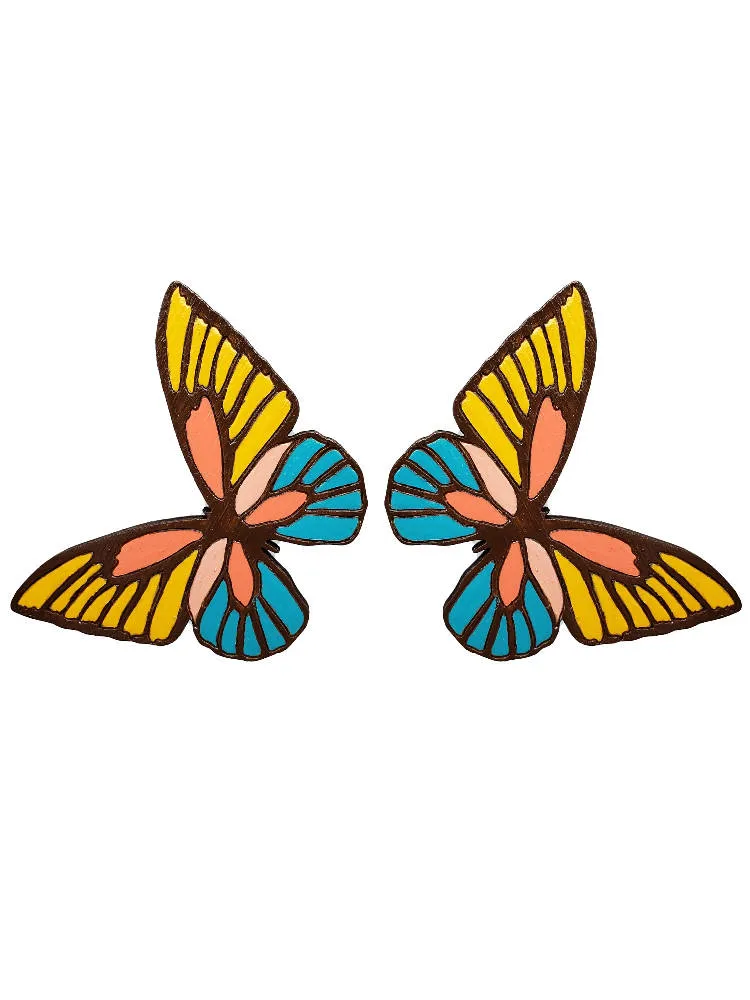Oversized Butterfly Studs