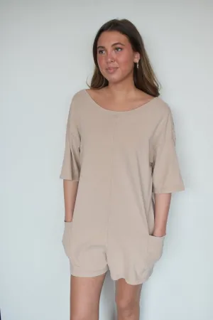 Oversized Neutral Romper