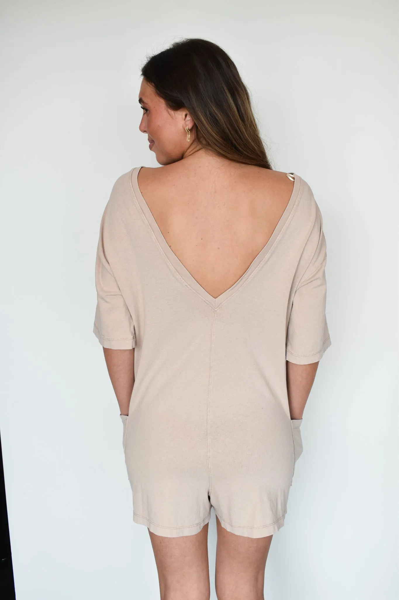 Oversized Neutral Romper